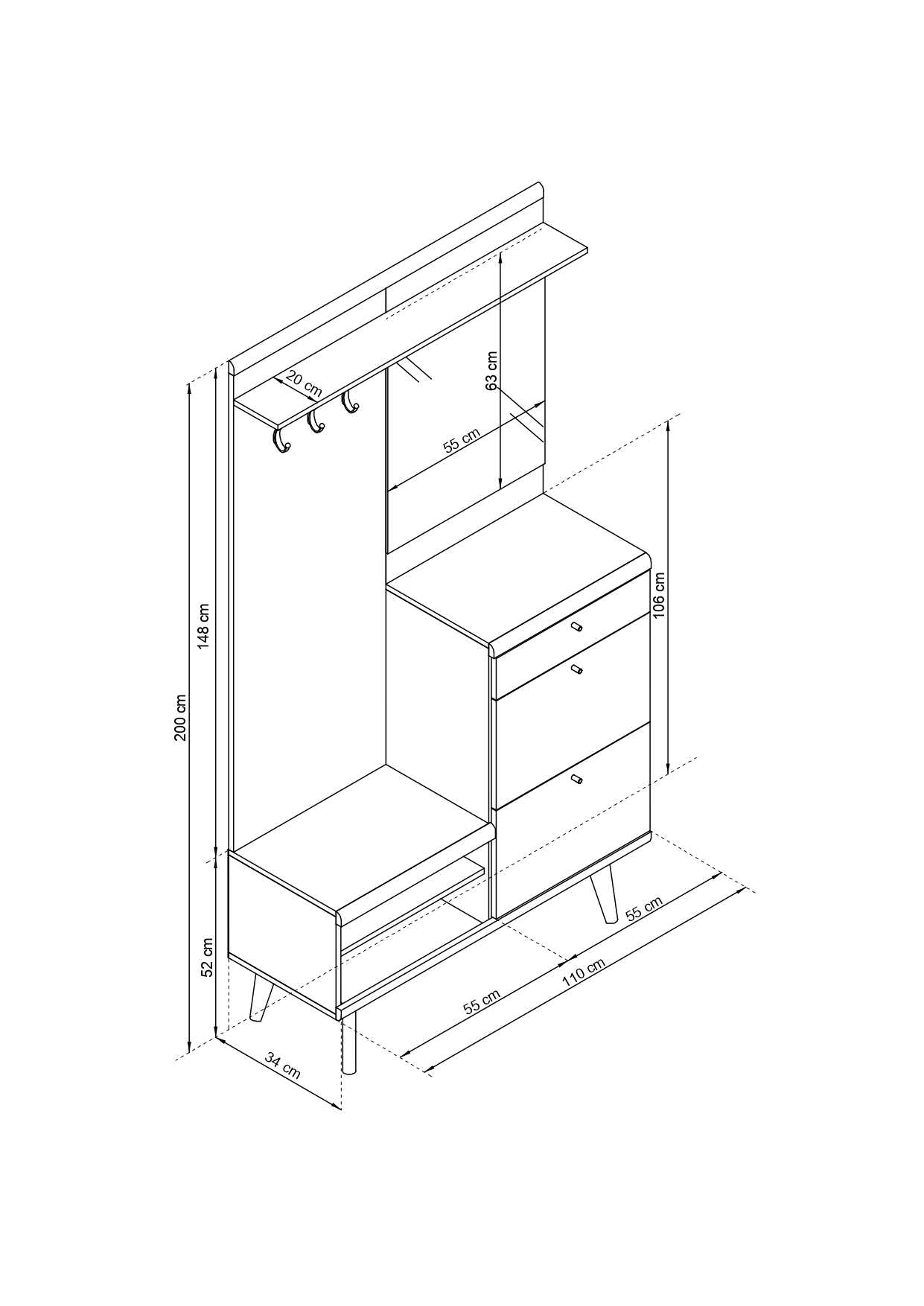 PRIMO GARDEROBA wymiary_dimensions_page-0001